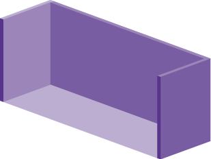 Grafische Darstellung eines Reihenstands mit einer offenen Seite